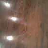 Wood Floor stripped, hand waxed and buffed. 